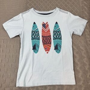 Tea Collection Youth Boys Tee with Fish Design ~ 10